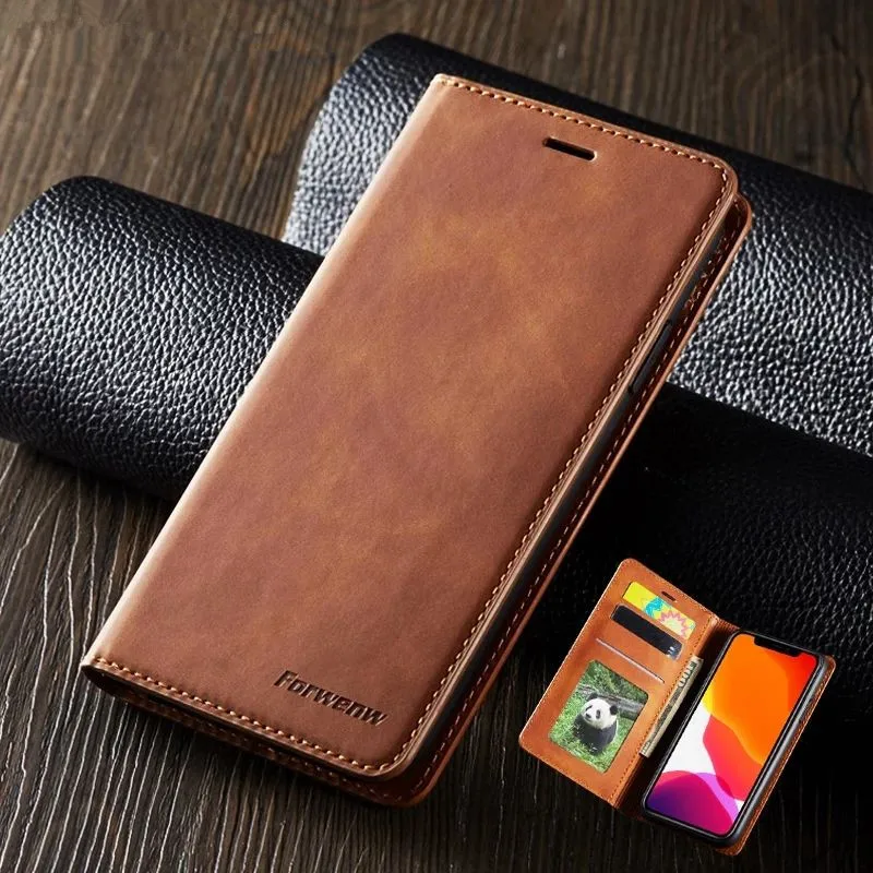 

Magnetic Flip Case For iPhone 13 12 11 Pro MAX X XR 5 6 S 7 8 PLUS SE2 Luxury Leather Wallet Card Holder Stand Protection Cover