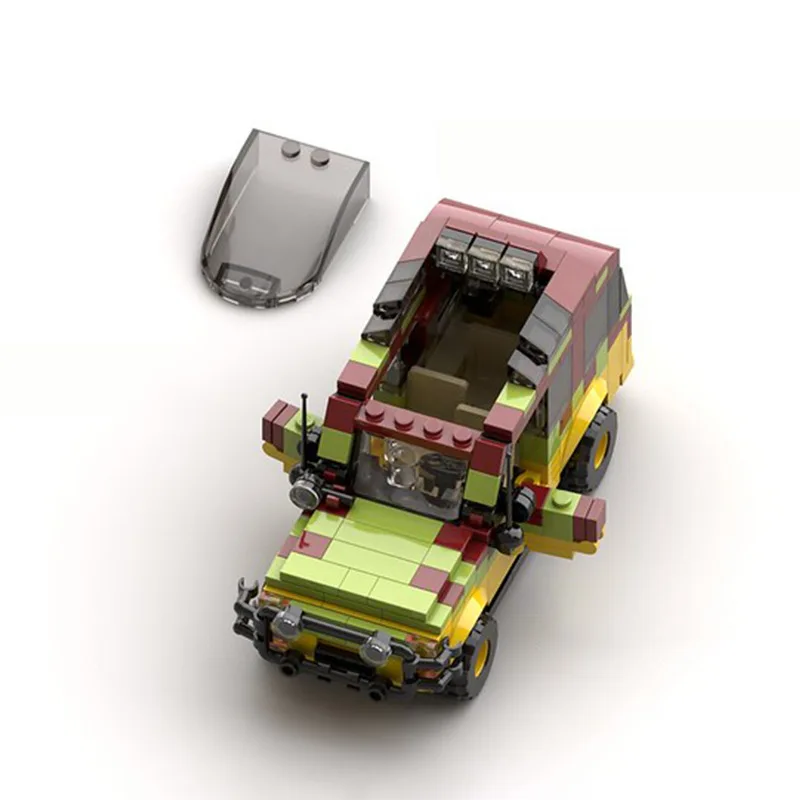 

Moc Bricks City Jurassic Tour Vehicle Building Blocks Buildmoc Explorer Car 25912 Toy For Children Christmas Gifts
