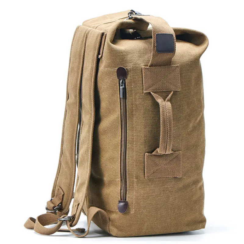 

2021 New Large Capacity Rucksack Man Travel Bag Mountaineering Backpacks Male Luggage Canvas Bucket Shoulder Bags Mens Backpacks
