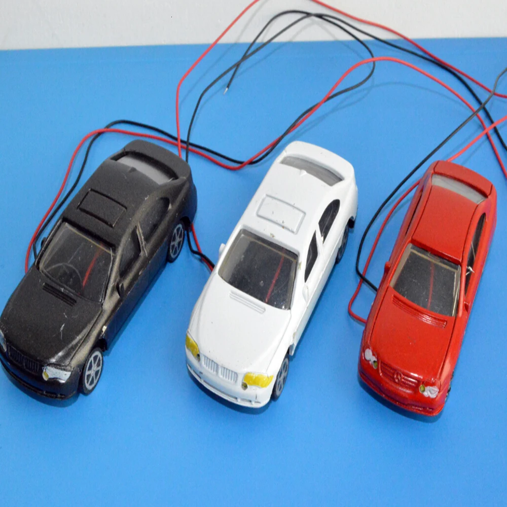 Хо масштабная модель поезда автомобилей 20 штук светильник автомобиля 1: 75 весы для архитектуры напряжение: DC 12v
