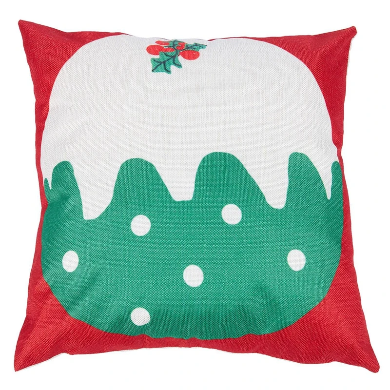 Рождество Лен пледы Подушка Чехол для дивана чехол подушки наволочка домашний