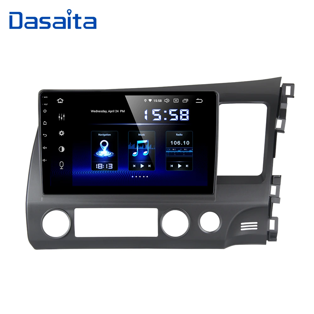 Автомагнитола 1 Din 10 2 дюйма Android 0 для Honda Civic 2006 2007 2008 2009 2010 2011 Bluetooth GPS-навигация