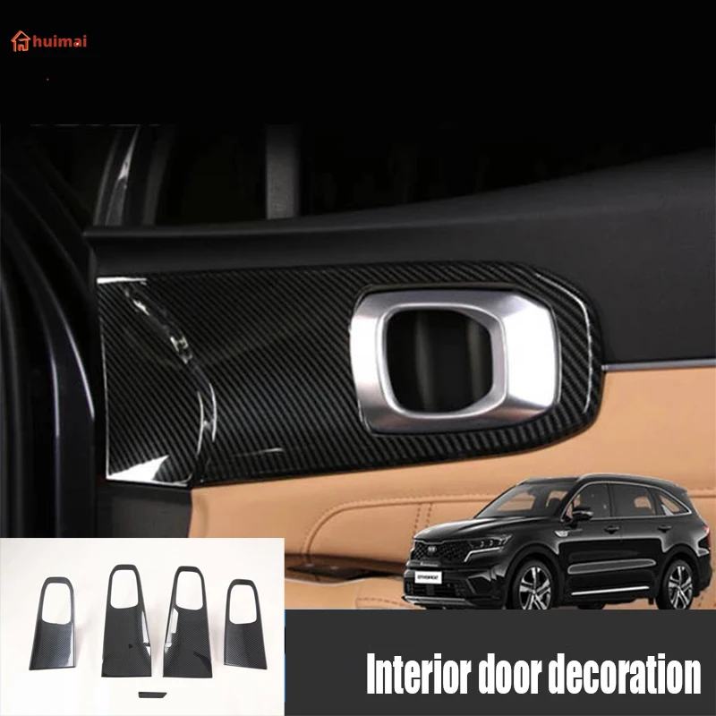 

Стикер для Kia Sorento MQ4 2021 2022 LHD из углеродного волокна