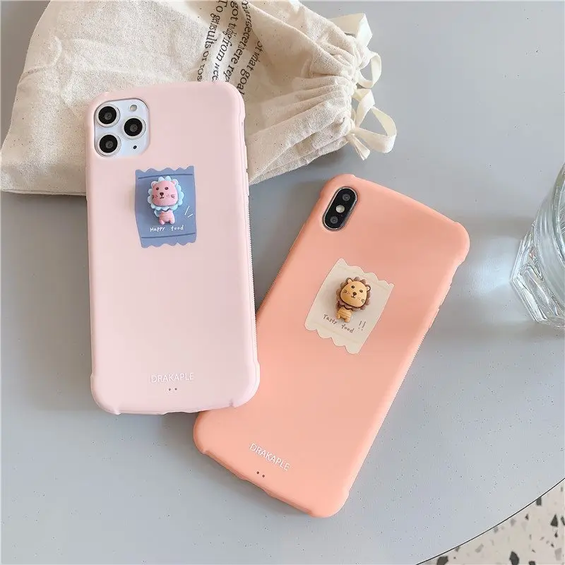 Чехол для iPhone 8Plus чехол X с мультяшным львом и песком милый телефона 11ProMax se 2020