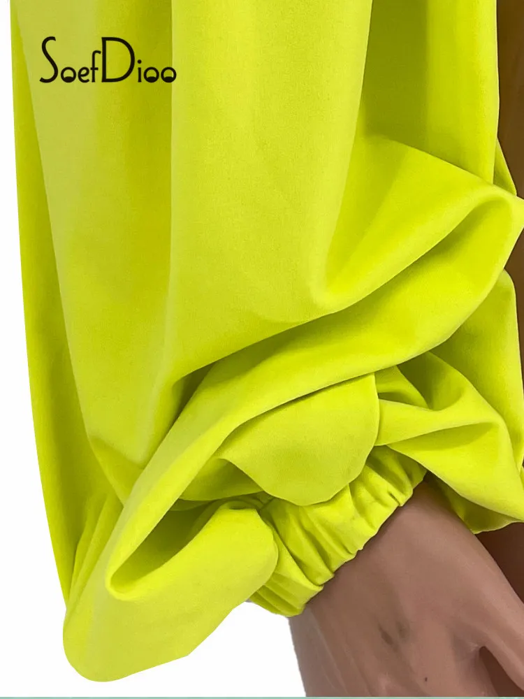 

Soefdioo Solid Strapless Lantern Sleeve Crop Top Elegant T Shirt Off-Shoulder Tops Women Clothes Summer 2021 Fashion Streetwear