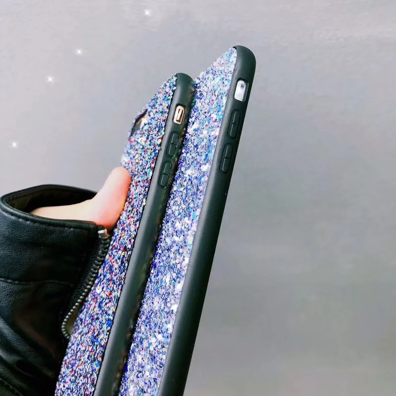 С сияющими блестками и пайетками чехол для телефона для samsung Galaxy S10 S9 S8 плюс S10e A7 A750 чехол A9 A8 плюс