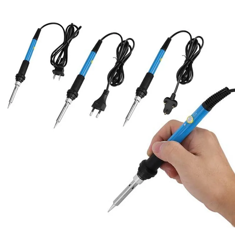 

Soldering Iron Plug Electric Mini Solder Iron Station Soldering Tip Solder Thermostatic Soldering Iron Eu 60W 220V Welding Tools