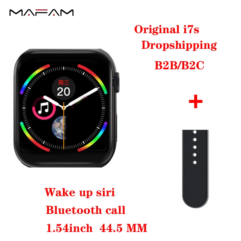MAFAM I7s умные часы для мужчин и женщин красивый пульсометр Bluetooth Вызов носимые