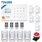 Система сигнализации TOWODE, беспроводная, Wi-Fi, GSM, обнаружение движения