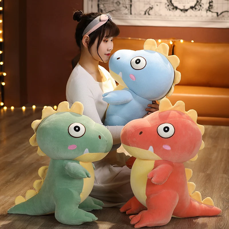 

Ultra Soft Lovely Dinosaur Plush Doll Huggable Pink/Blue/Green Stuffed Dinosaur Toy Kids Huggable Animals Plush Toy 40/55/70cm
