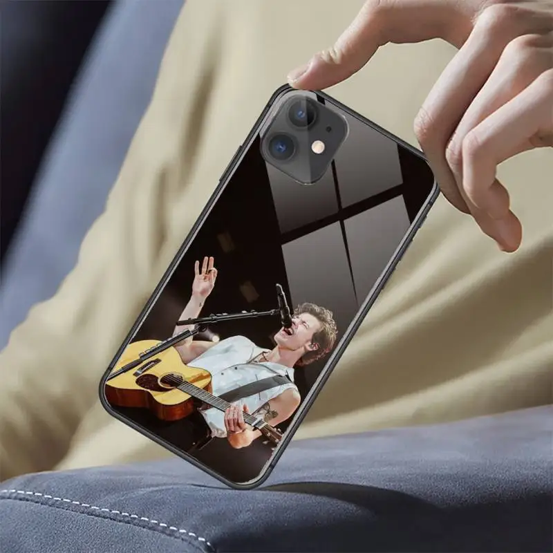 

charlie Puth Phone Case Tempered glass For iphone 5C 6 6S 7 8 plus X XS XR 11 PRO MAX