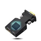 Преобразователь LS VGA папа-HDMI мама с аудиоадаптерами кабелями 7201080P для HD ТВ монитора проектора ПК ноутбука ТВ-приставки PS 3 4