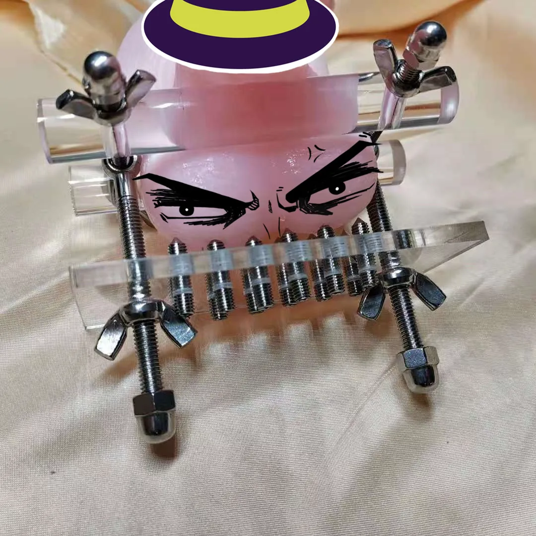 БДСМ секс-игрушки из органического стекла CBT член и мяч для пытки Растяжитель