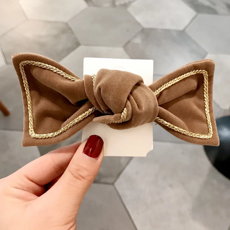 

CX41 2PCS Vintage Scrunchie Velvet Bow Scrunchies Set Elastic Hair Bands Fashion Headband Ponytail Ties Rope Hair Accessories
