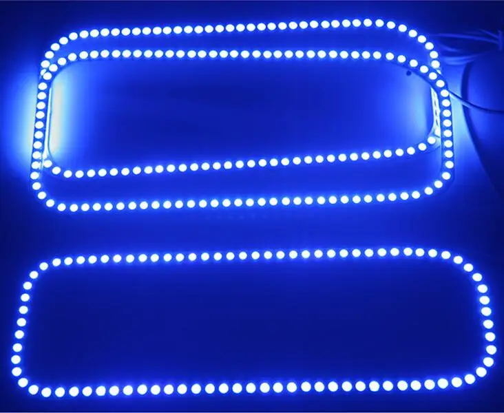 Для Ford F-250 F250 2005 2006 2007 RGB светодиодный ангельские глазки многоцветный с Halo кольцом дистанционное управление фар