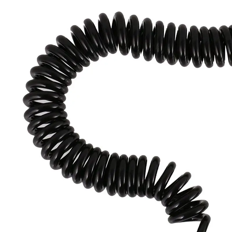 

kayak Surfboard Leash Surfing Stand Up Paddle Board Leash Coiled Cord SUP for All Types of Surfboards - black, 6ft