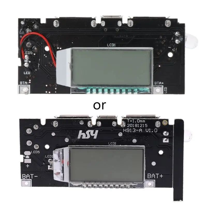 Двойной USB 5V 1A 2.1A Мобильный Внешний аккумулятор 18650 литиевая батарея зарядное