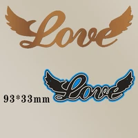 cutting dies flying love metal and stamps stencil for diy scrapbooking photo album embossing paper card 9333mm