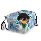 Для взрослых и детей маска для лица из японского аниме Детектив Конан чехол закрыт изготовленная под заказ маска для лица щит многоразовый моющийся дышащий