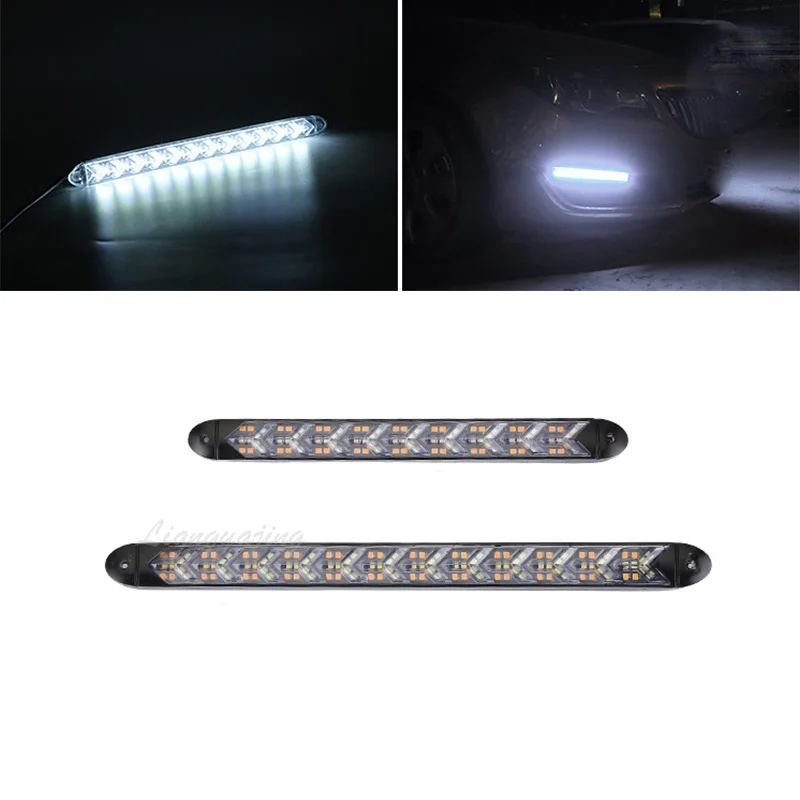 2 шт. светодиодный дневный ходовой светильник DRL головной Полоса Автомобильный