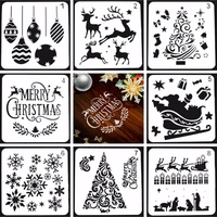 1 sheet stencils merry christmas diy walls layering painting template decoration scrapbooking diary coloring embossing reusable