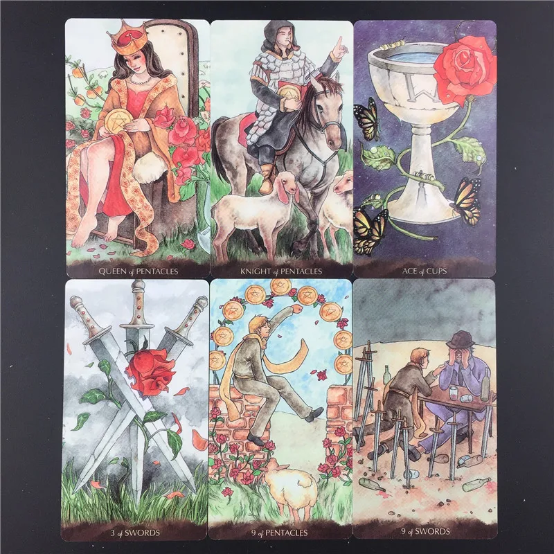 

English Tarot Cards Tarot Of The Little PrinceOracle Cards for Guidance Fate Divination Playing Cards Portable Party Board Game