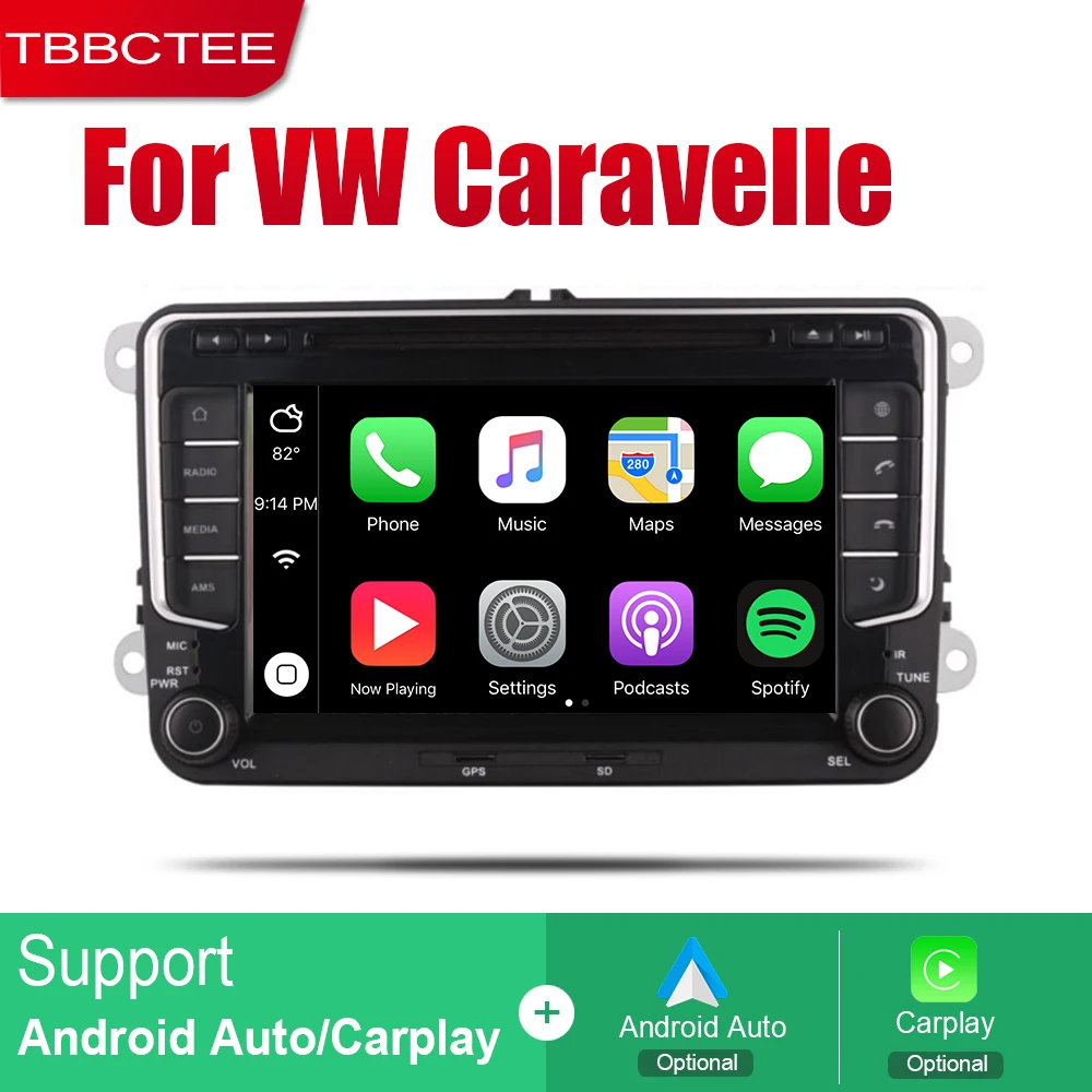 

TBBCTEE Auto DVD Player GPS Navigation For Volkswagen VW Caravelle 2010 2011 2012 2013 2014 2015 Car Android Multimedia Radio