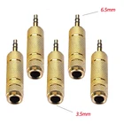 Джек 6,35 мм штекер для 3,5 мм разъем для наушников усилитель микрофонный аудио, адаптер AUX 6,3 3,5 мм конвертер