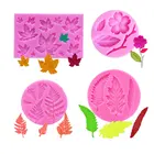 19 Leaf-фигурные силиконовые формы Leaf Maple Leaf форма для полимерной глины Fudge шоколадный торт инструмент для декорирования, сделай сам кухонная форма для выпечки