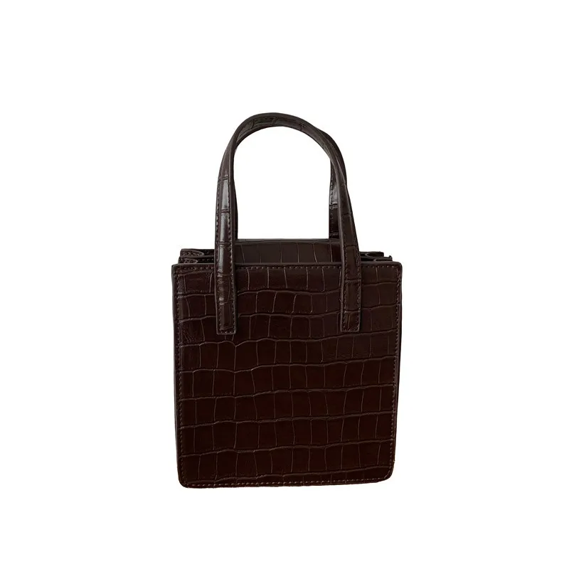 

Spring New Designer Multi-layer Single-shoulder 2020 Crocodile Pattern Organ All-match Diagonal Small Square Bag Female Satchels