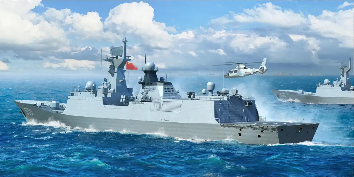 Trumpeter 06727 1/700 PLA Navy Type 054A Frigate Assembly Wa