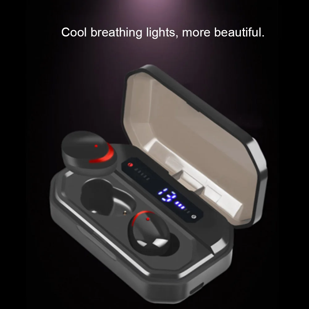 TWS беспроводные наушники IPX7 водонепроницаемые спортивные с Bluetooth HiFi Звук 6D