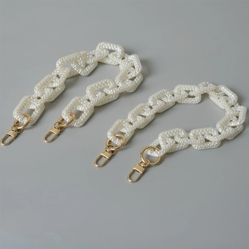 

C90E Модные женские аксессуары для сумок, запасные части для сумок из смолы «сделай сам», цепочка, ремешок на плечо, сменные цепи для сумок чер...