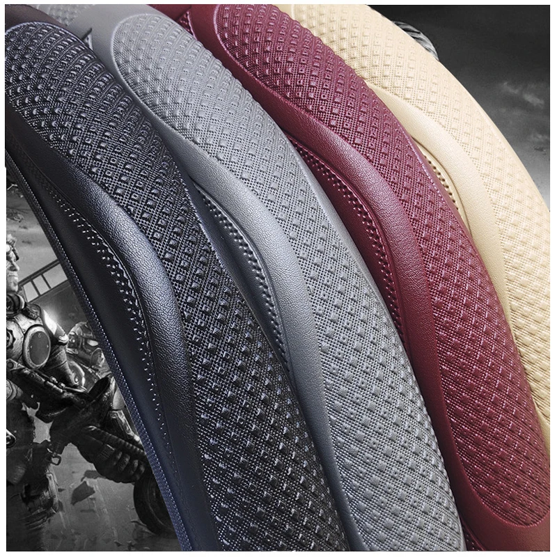 Car Steering Wheel Cover Funda Volante Braid on the wheel Volan Comfortable Durable For 37 38 CM Auto No Inner Ring | Автомобили и