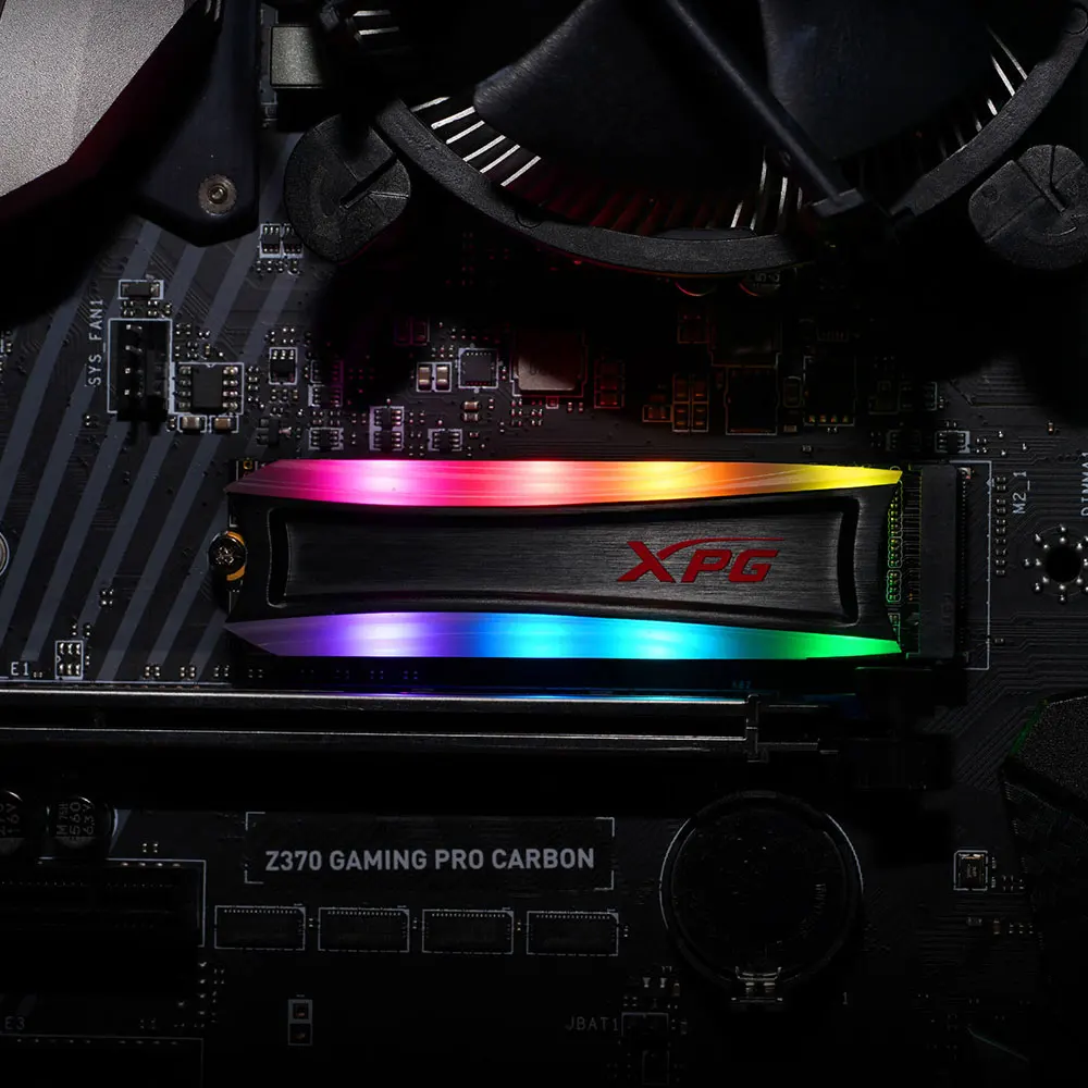 ADATA XPG S40G RGB 3D NAND PCIe 256 ГБ 512 1 ТБ настраиваемые световые эффекты Gen3x4 NVMe 3 M.2 2280