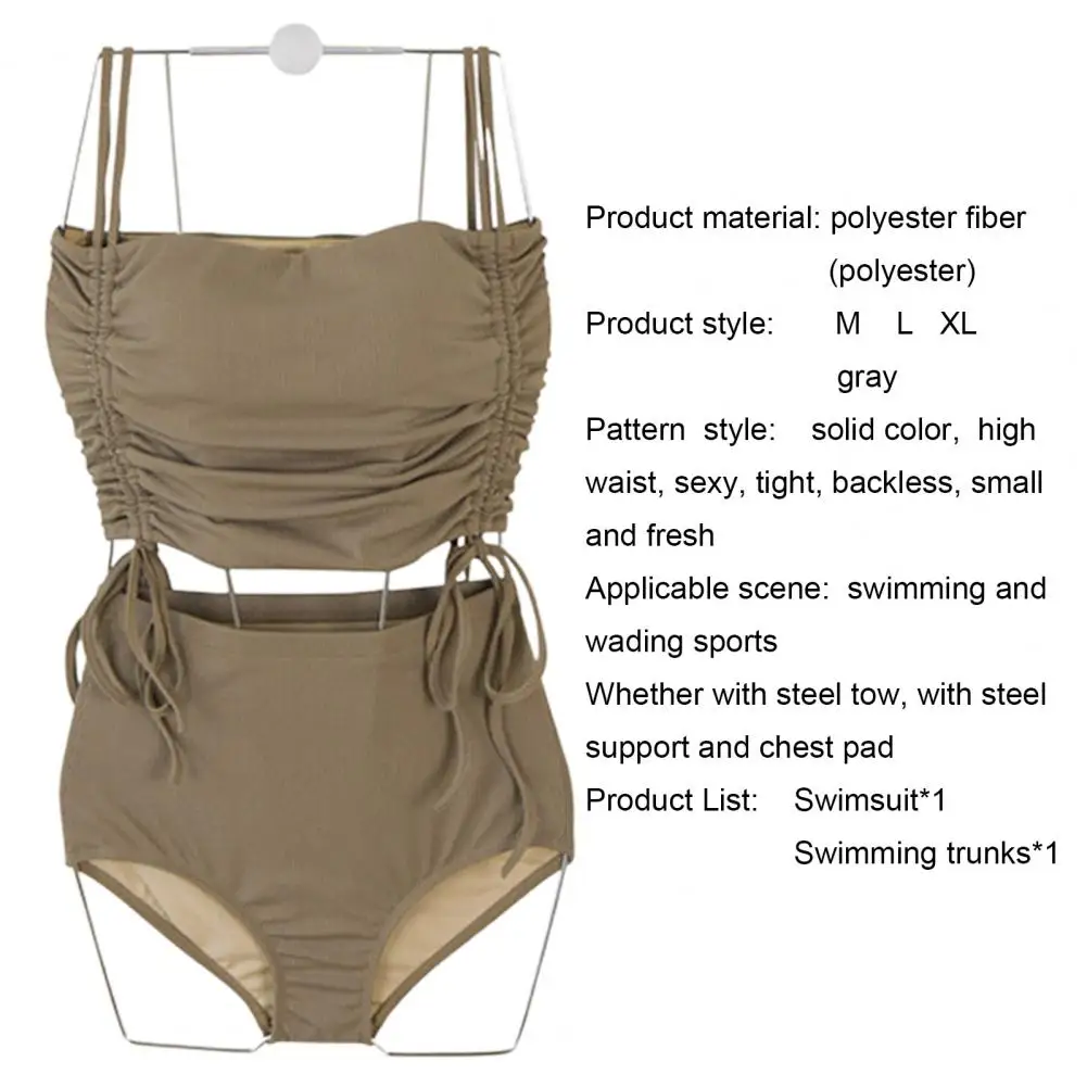 

Women Swimsuit High Waist Sexy Briefs Women Split Swimsuit for Swim