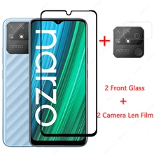 Glass for Realme Narzo 50A Tempered Glass for Realme Narzo 50A 50i 30 30A 8i 8s 8 7 Pro GT C25s Screen Protector Camera Len Film