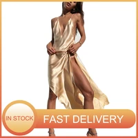 summer stain sexy dress 2021 ladies slip deep v neck backless long beach dress for women spaghetti strap evening party dresses