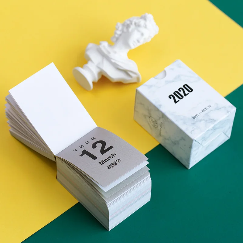 Новинка 2020 Kawaii Mini Small Morandi блокнот с календарем расписание креативные даты