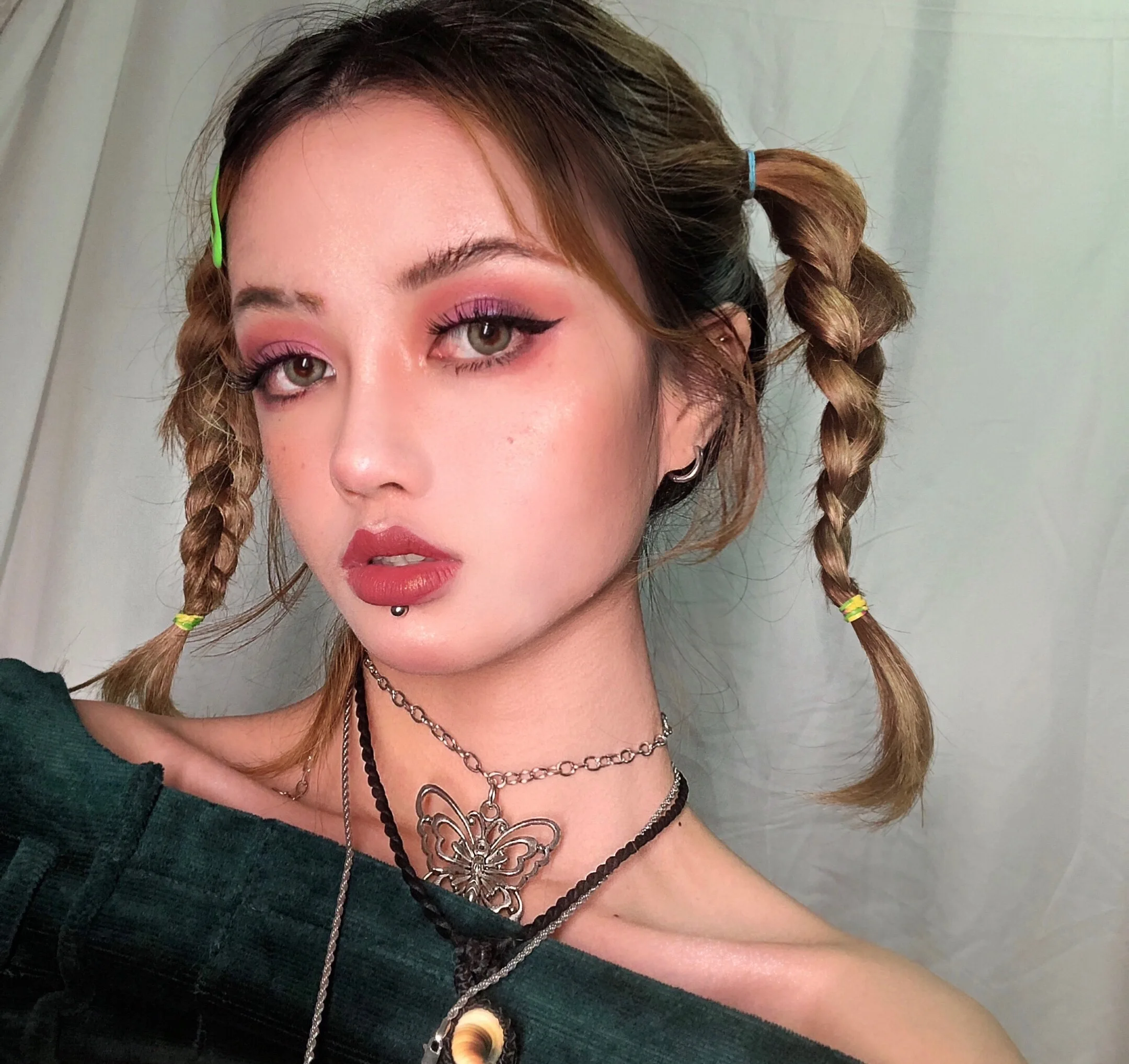 Инс девушка сердце кулон ожерелья для женщин Винтаж Харадзюку нержавеющая сталь