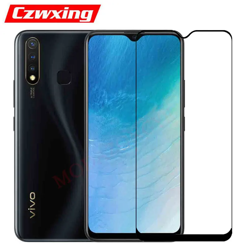 Стекло VIVO Y19 с полным покрытием протектор экрана VIVOY19 закаленное стекло для Y 19
