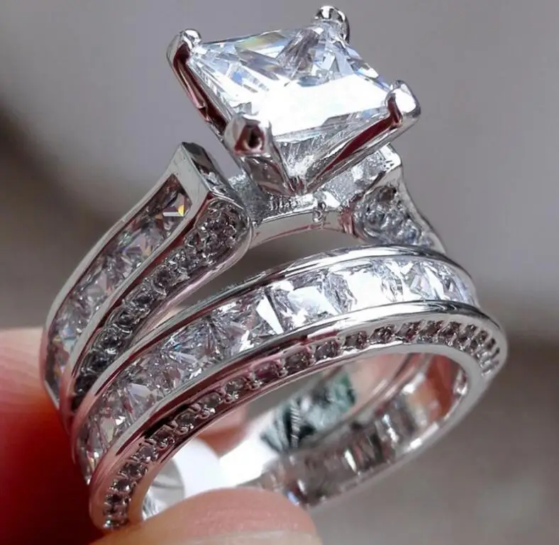 crystal Хит, Женское кольцо с геометрическим кристаллом, кольцо на палец, вечерние, свадебные ювелирные изделия - Цвет основного камня: crystal