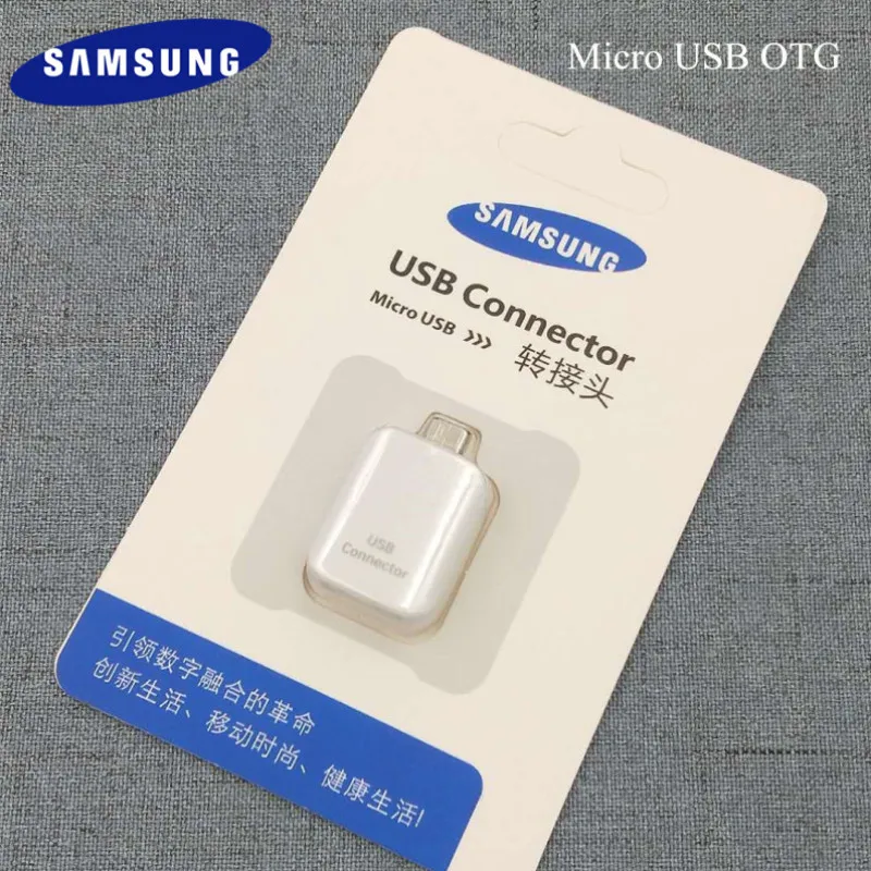 Оригинальный Micro USB OTG адаптер для передачи данных samsung Galaxy S5 S6 S7 Edge Note 4 5 J3 J5 J7