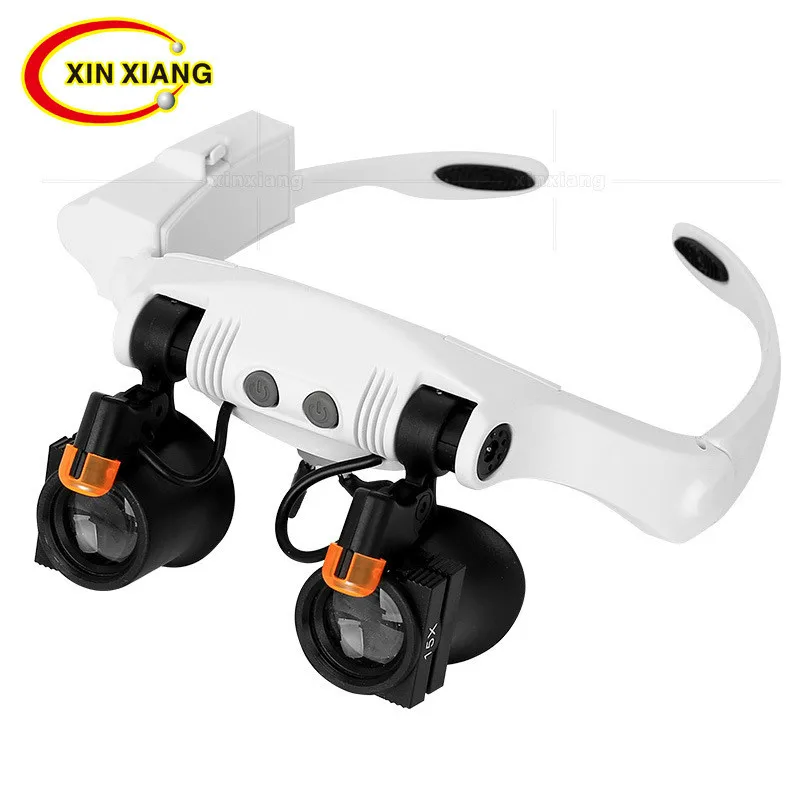 лупа очки увеличительное стекло с подсветкой третья рука лампа увеличительные