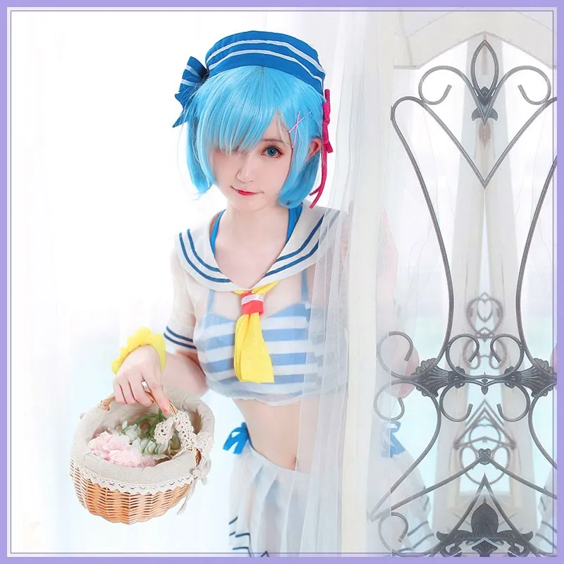 Сексуальный женский купальник Rem с рисунком аниме Re:Zero |