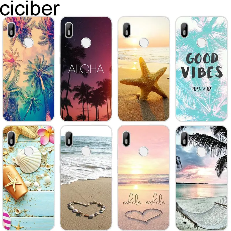 Ciciber Beach Sea Sky для BQ Aquaris U2 C U X5 V VS X2 X Plus Lite Pro E5 s M5 M5.5 M4.5 E4.5 мягкие прозрачные ТПУ чехлы