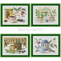 tableware patterns counted cross stitch 11ct 14ct 18ct diy chinese cross stitch kits embroidery needlework sets home decor