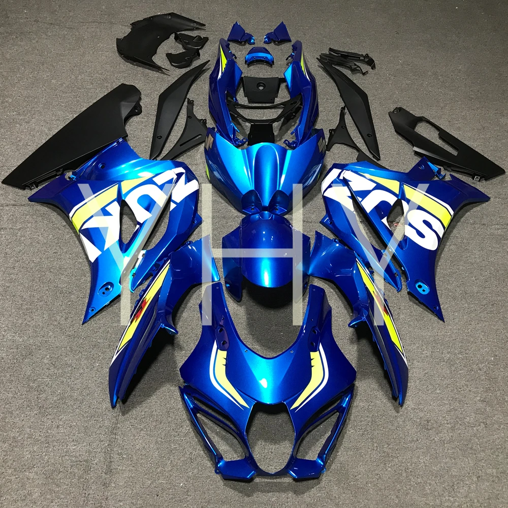 

Blue Motorcycle fairing kit For SUZUKI GSXR1000 2017 2018 Complete Cover Kit ABS Injection molding Frame rear cowl windshield