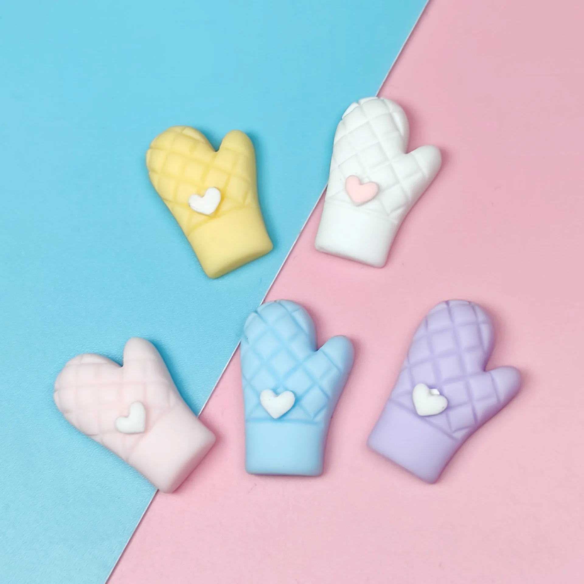 

10 шт. Моделирование выпечки «любящее сердце» перчатки 1/12 Миниатюрный Кукольный Детские Кухня игрушки для мягкого плюша; Аксессуары для кук...