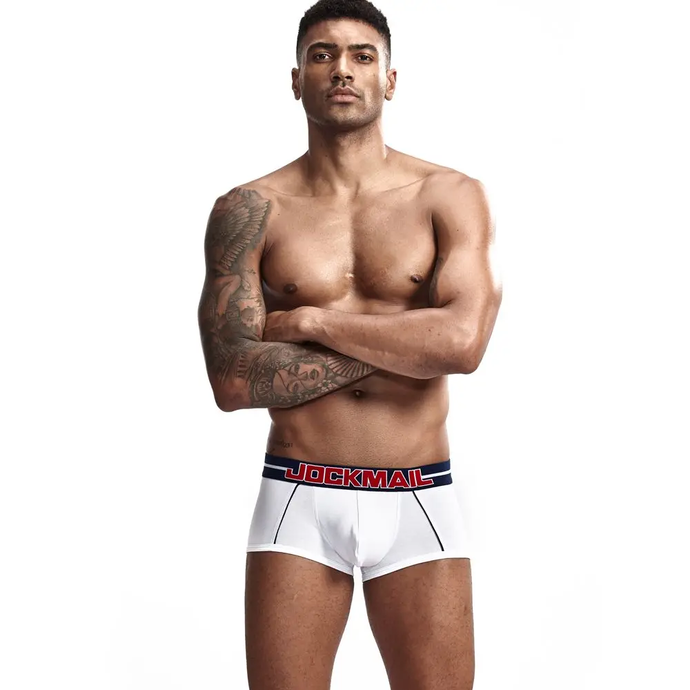 JOCKMAIL боксер для мужчин Новое модное мужское белье сексуальные мужские боксеры U выпуклая сепарация боксер homme подарок для мужчин cueca Gay